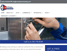 Tablet Screenshot of broadwaylockandkey.com